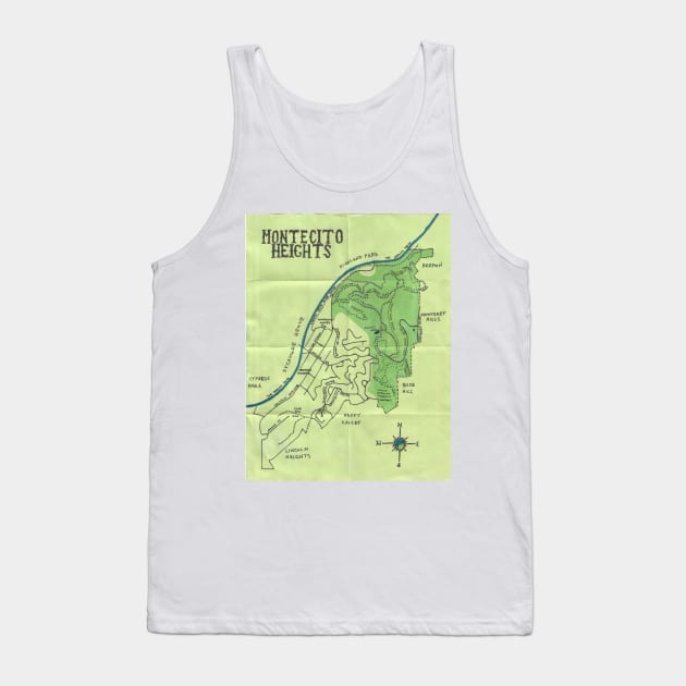 Montecito Heights Tank Top by PendersleighAndSonsCartography